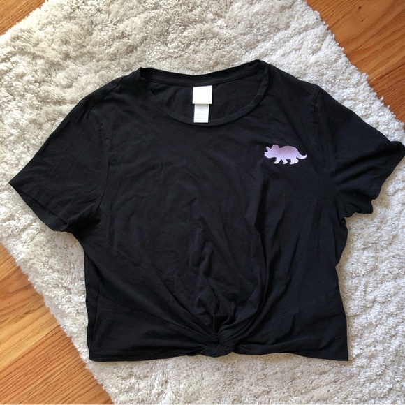 Black and purple triceratops tee - Picture 1 of 3